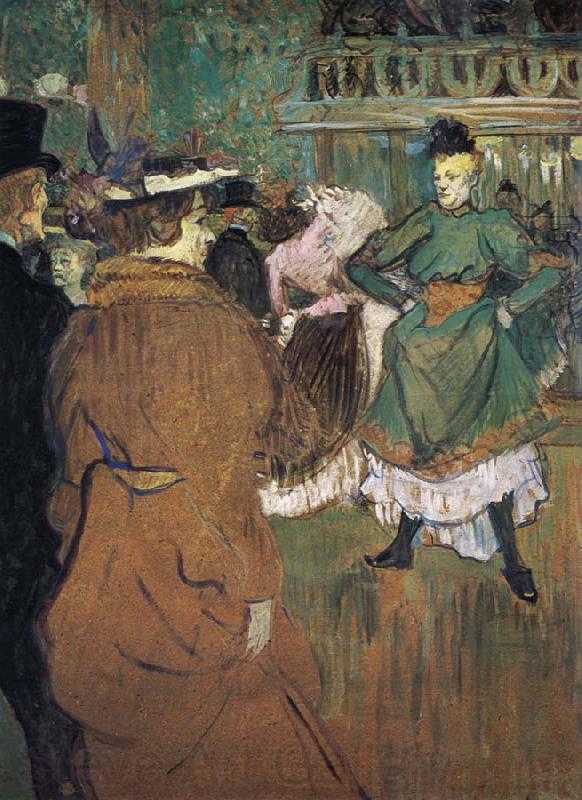 Henri  Toulouse-Lautrec Le Depart du Qua drille au Moulin Rouge Norge oil painting art
